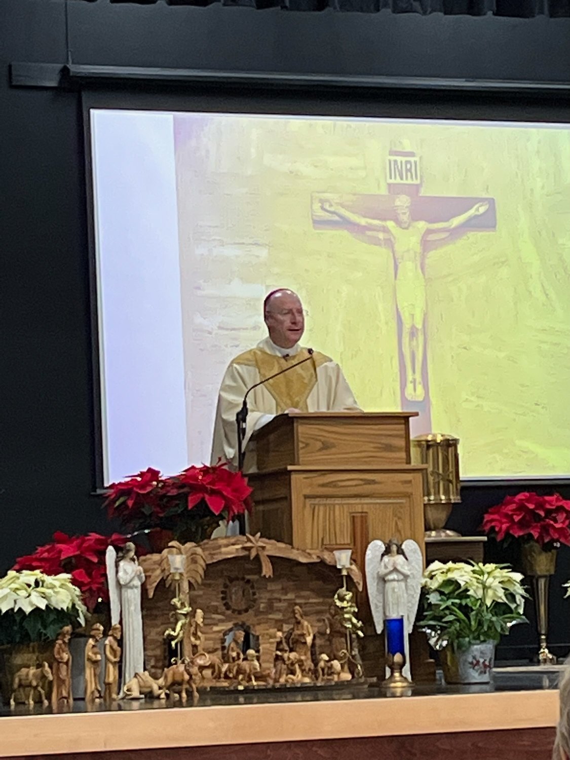 “What we celebrate today is not merely something that happened 2,000 years ago, but what continues to happen in our day and in our world, even in our brokenness,” Bishop W. Shawn McKnight proclaimed on Christmas Day.